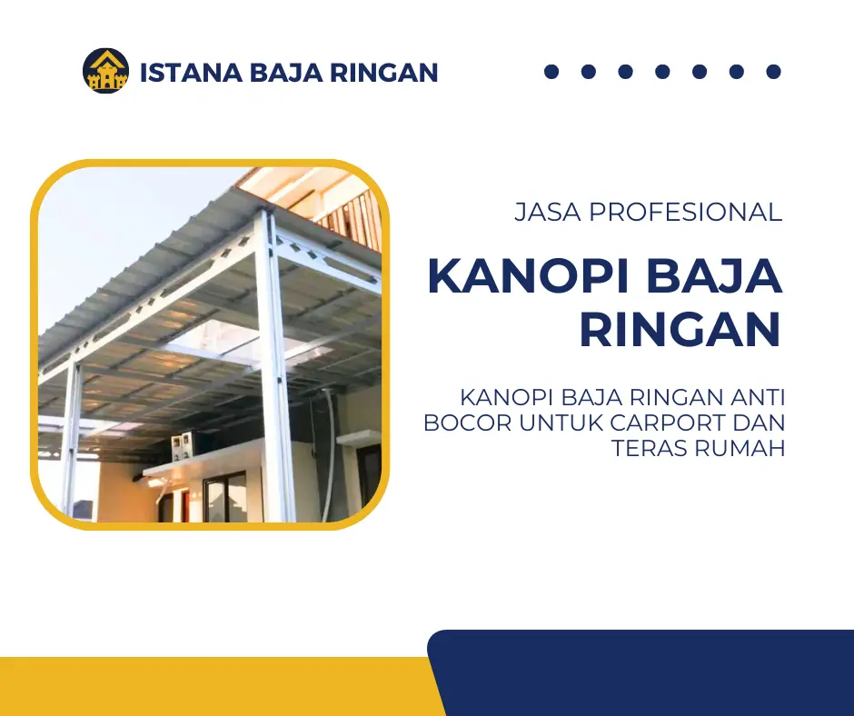 Jasa Pasang Kanopi Baja Ringan